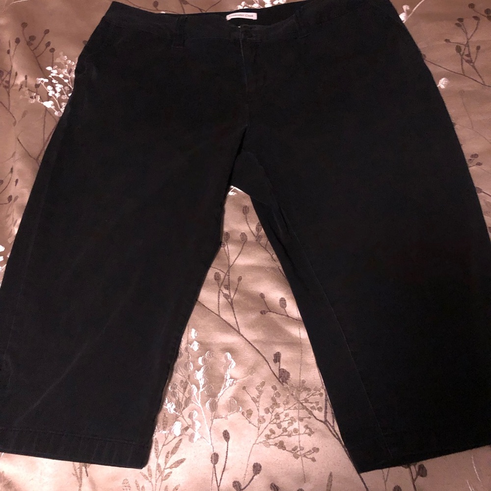 Women’s size 18W black Coldwater Creek capris